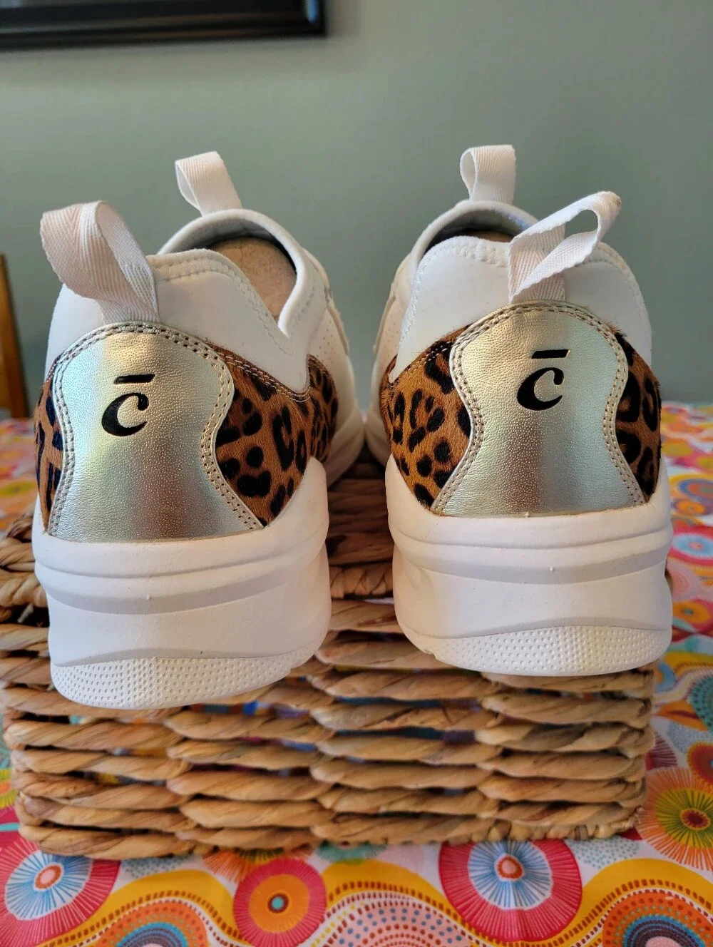 Clove Classic Shoes Sneakers  Leopard White Leopard Men's 11.5 Women's 13